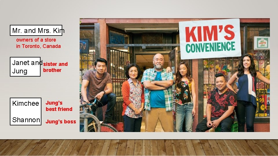 Mr. and Mrs. Kim owners of a store in Toronto, Canada Janet and sister