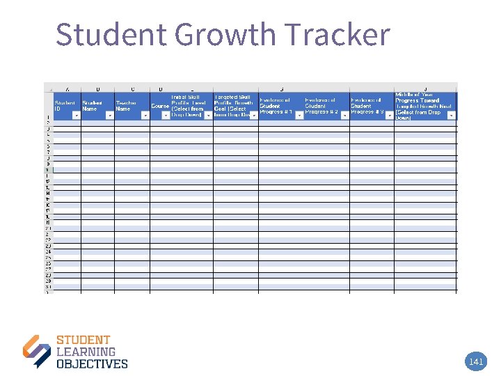 Student Growth Tracker – 5 141 