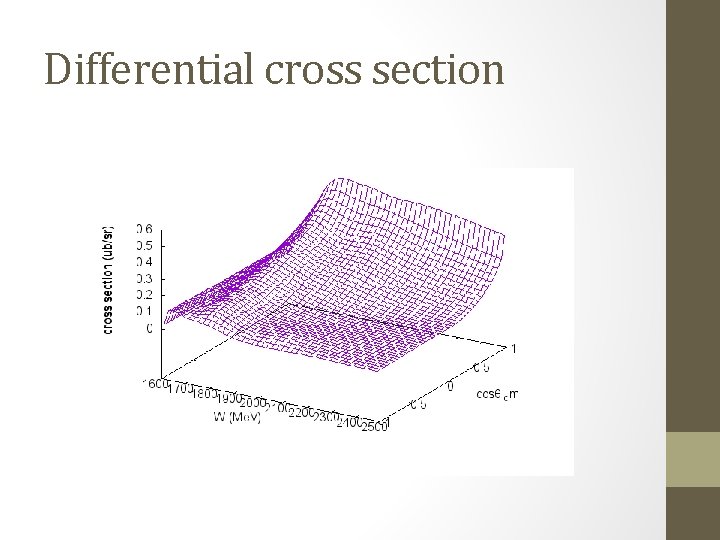 Differential cross section 