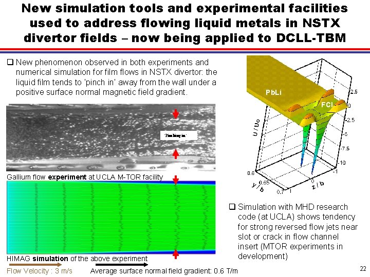 New simulation tools and experimental facilities used to address flowing liquid metals in NSTX