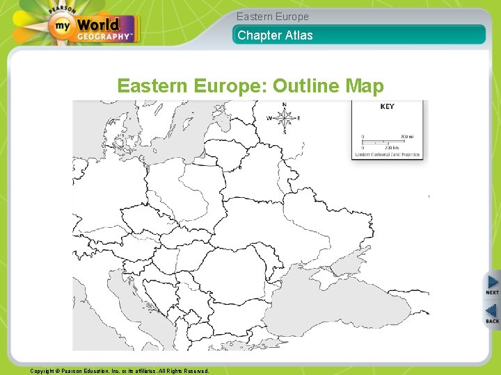 Eastern Europe Chapter Atlas Eastern Europe: Outline Map Copyright © Pearson Education, Inc. or