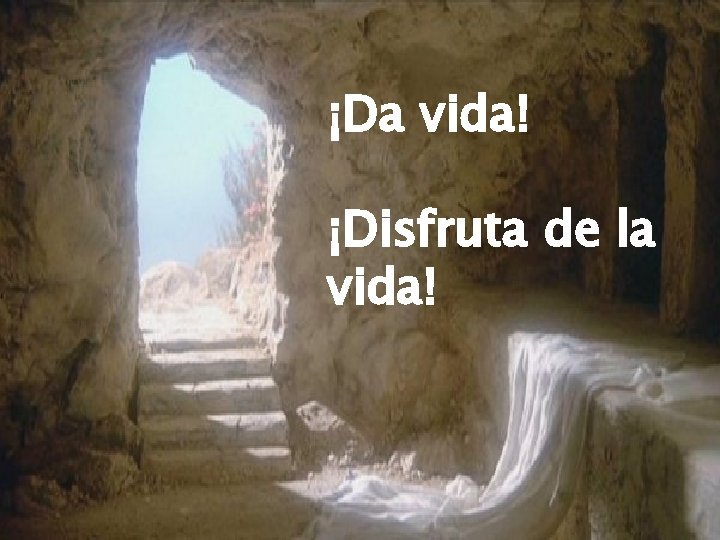 ¡Da vida! ¡Disfruta de la vida! 