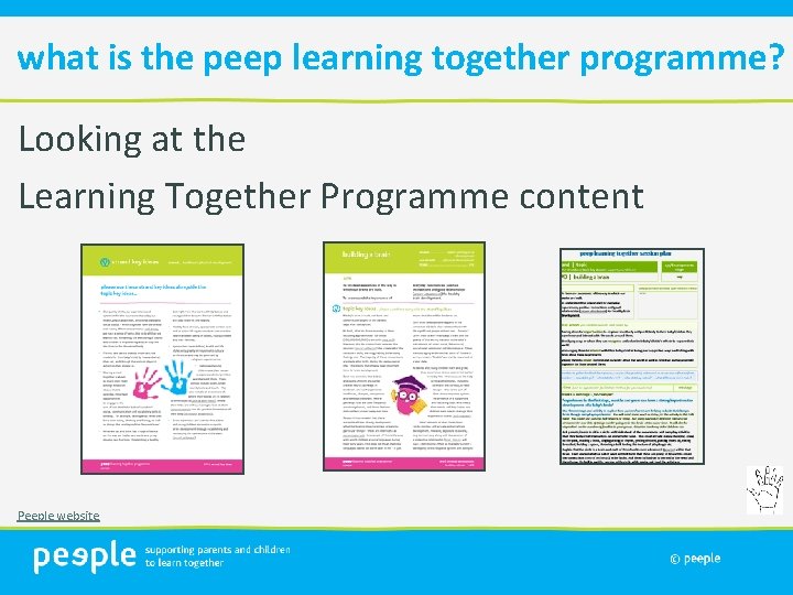 what is the peep learning together programme? Looking at the Learning Together Programme content