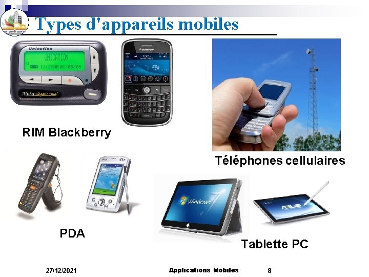 Types d'appareils mobiles RIM Blackberry Téléphones cellulaires PDA 27/12/2021 Tablette PC Applications Mobiles 8