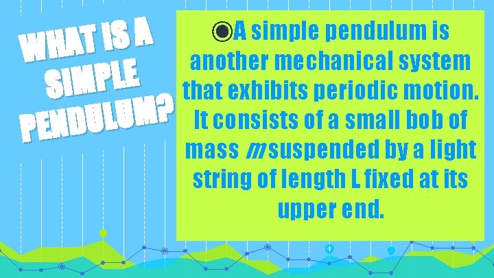 ◉ A simple pendulum is A S I T A H W another mechanical
