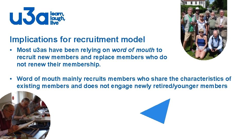 Implications for recruitment model • Most u 3 as have been relying on word