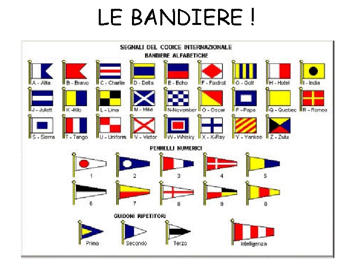 LE BANDIERE ! 