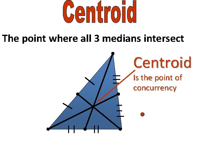 Definition of a Median of a Triangle A
