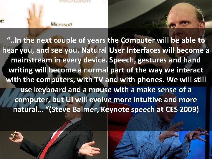 “. . In the next couple of years the Computer will be able to “. . In the next couple of years the Computer will be able to