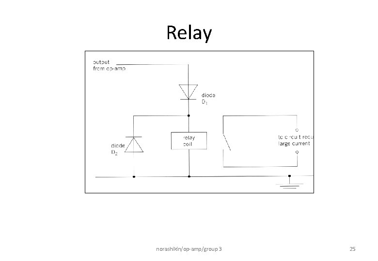 Relay norashikin/op-amp/group 3 25 