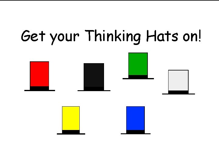 Get your Thinking Hats on! 