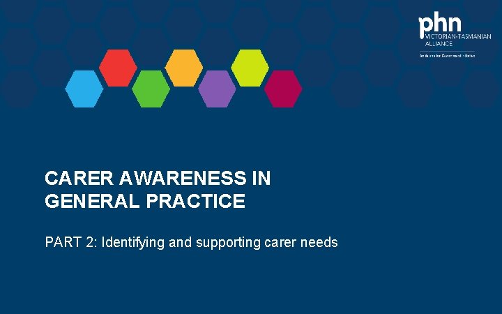 CARER AWARENESS IN GENERAL PRACTICE PART 2: Identifying and supporting carer needs 