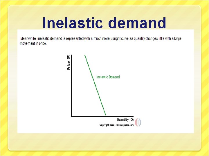 Inelastic demand 