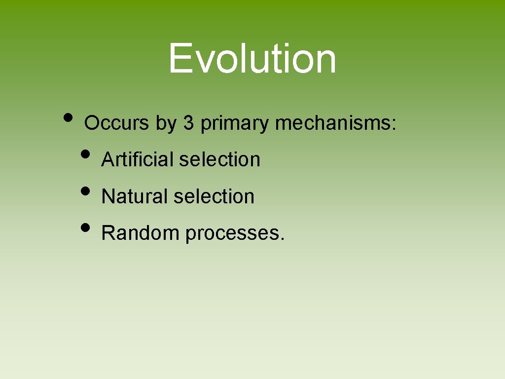 Evolution In Random Process Chapter 5 Evolution of Biodiversity Dung of the