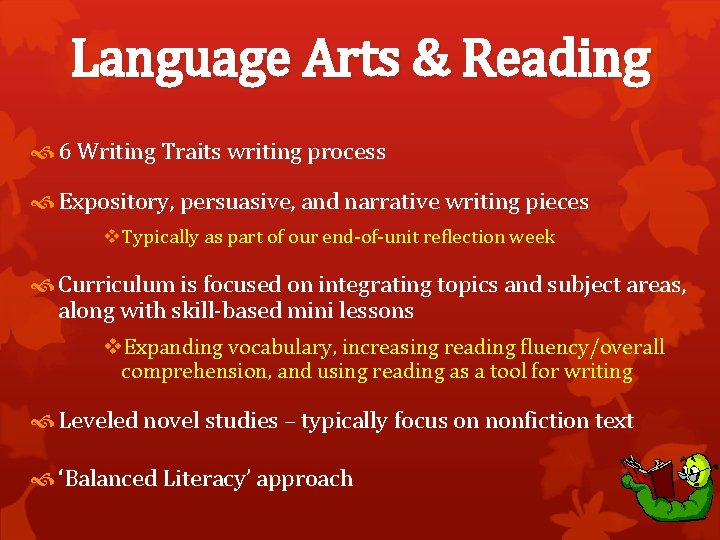 Language Arts & Reading 6 Writing Traits writing process Expository, persuasive, and narrative writing