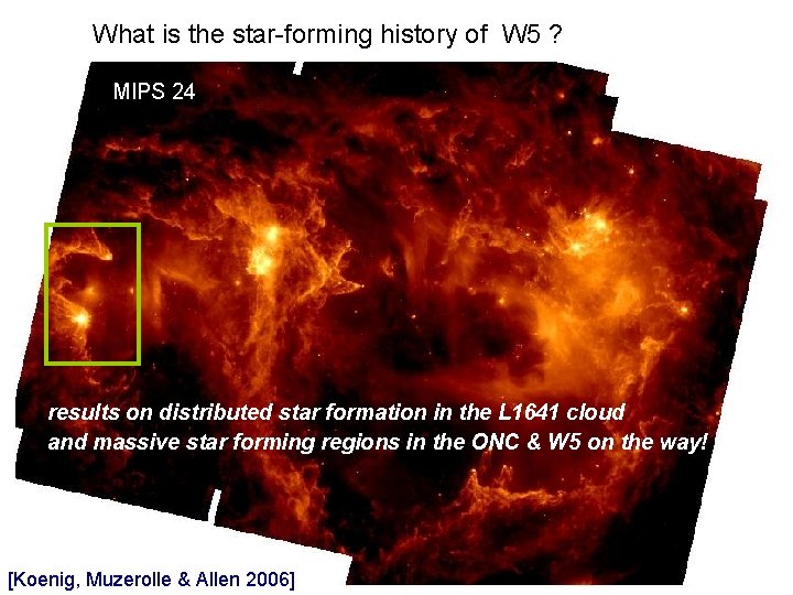 What is the star-forming history of W 5 ? MIPS 24 results on distributed