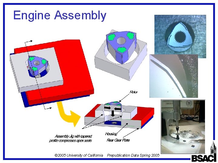 Engine Assembly © 2005 University of California Prepublication Data Spring 2005 