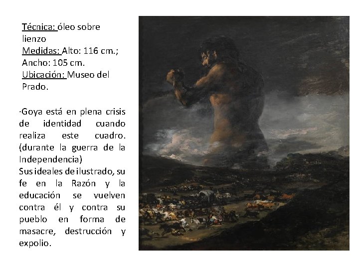 Técnica: óleo sobre lienzo Medidas: Alto: 116 cm. ; Ancho: 105 cm. Ubicación: Museo Técnica: óleo sobre lienzo Medidas: Alto: 116 cm. ; Ancho: 105 cm. Ubicación: Museo