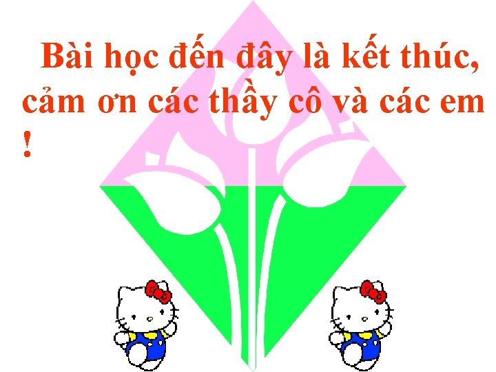 Bài học đến đây là kết thúc, cảm ơn các thầy cô và các Bài học đến đây là kết thúc, cảm ơn các thầy cô và các