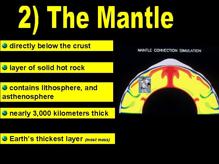 directly below the crust layer of solid hot rock contains lithosphere, and asthenosphere nearly