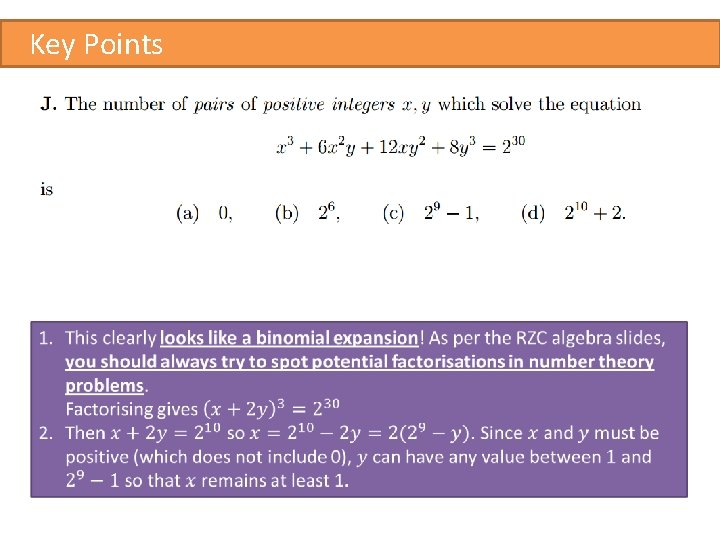 Key Points 