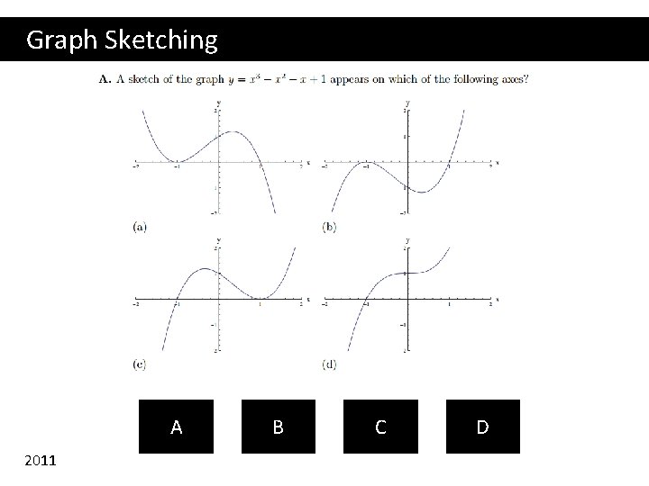 Graph Sketching A 2011 B C D 