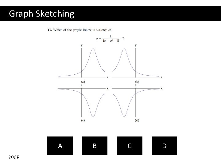 Graph Sketching A 2008 B C D 