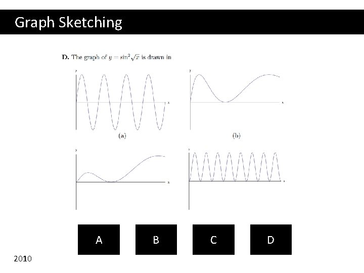 Graph Sketching A 2010 B C D 