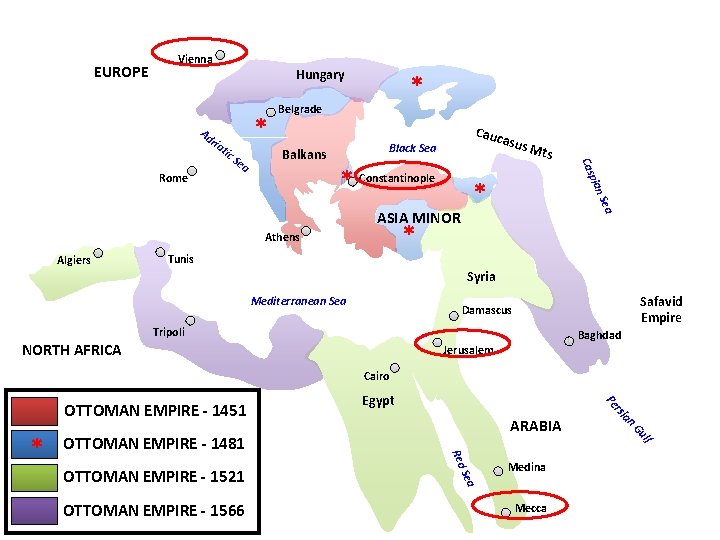 EUROPE Vienna Ad tic * Se a * Belgrade Cauc asus M Black Sea