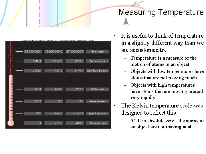 Measuring Temperature • It is useful to think of temperature in a slightly different