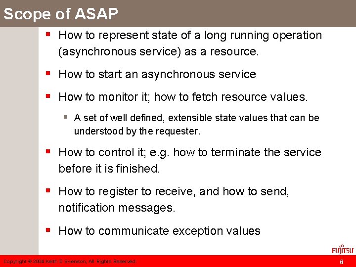 Scope of ASAP § How to represent state of a long running operation (asynchronous