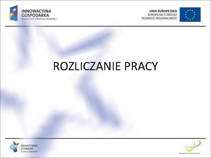 ROZLICZANIE PRACY 