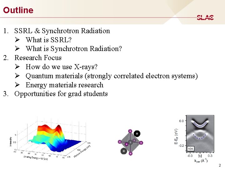 Outline 1. SSRL & Synchrotron Radiation Ø What is SSRL? Ø What is Synchrotron