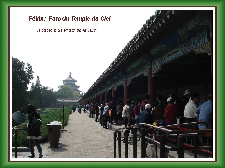 Pékin: Parc du Temple du Ciel Il est le plus vaste de la ville