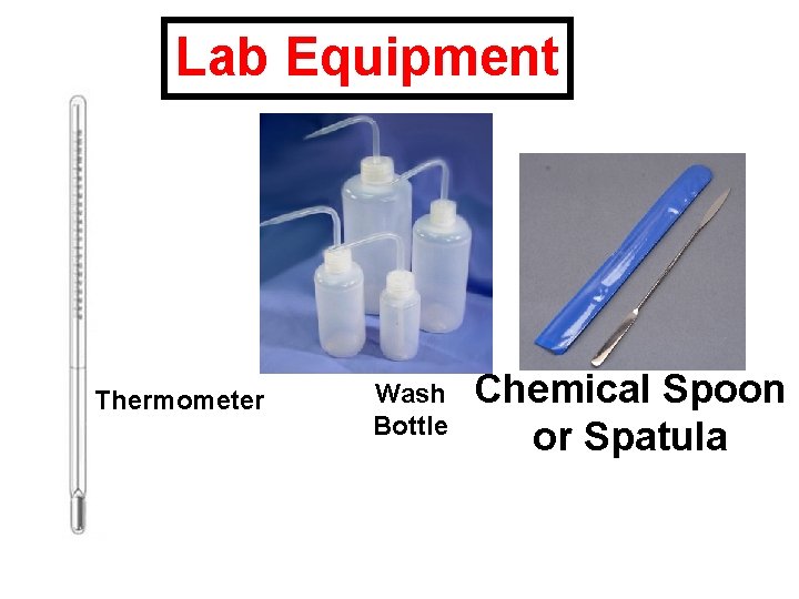 Lab Equipment Thermometer Wash Bottle Chemical Spoon or Spatula 