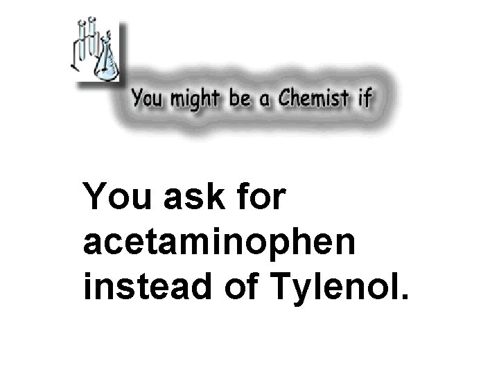 You ask for acetaminophen instead of Tylenol. 