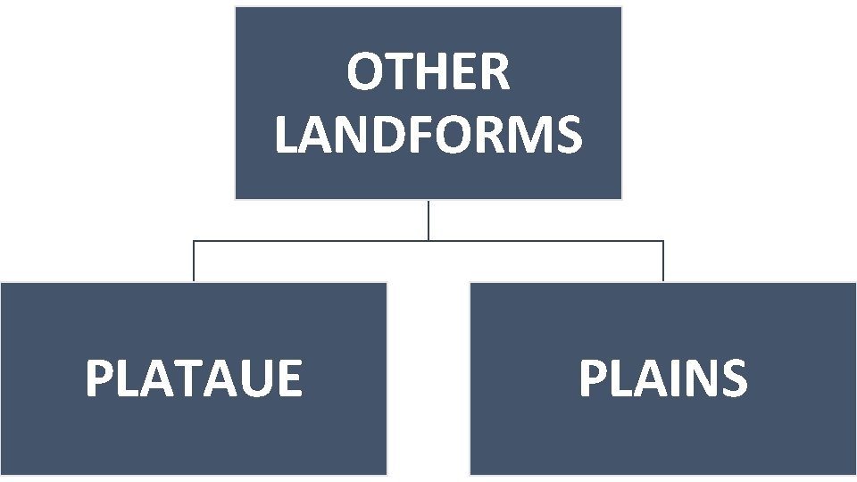 OTHER LANDFORMS PLATAUE PLAINS 