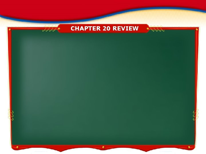 CHAPTER 20 REVIEW 