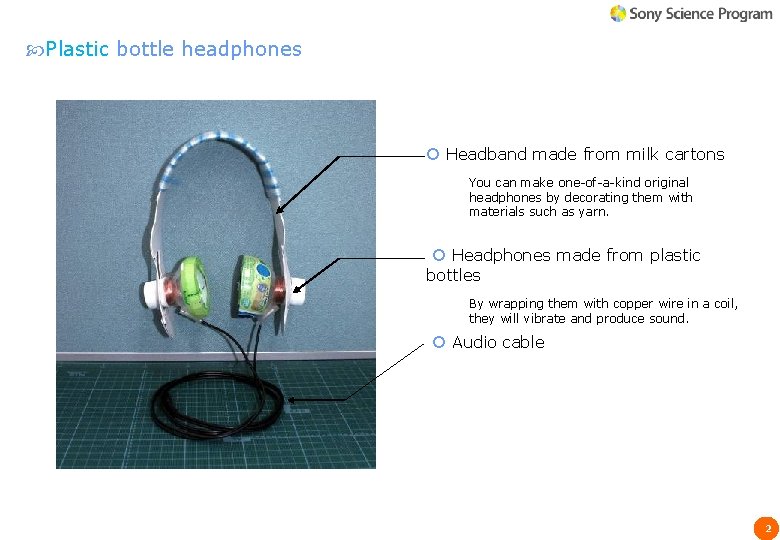Plastic bottle headphones Headband made from milk cartons You can make one-of-a-kind original Plastic bottle headphones Headband made from milk cartons You can make one-of-a-kind original