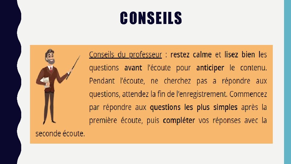 CONSEILS 