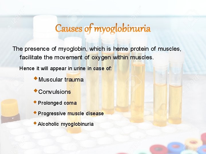 The presence of myoglobin, which is heme protein of muscles, facilitate the movement of