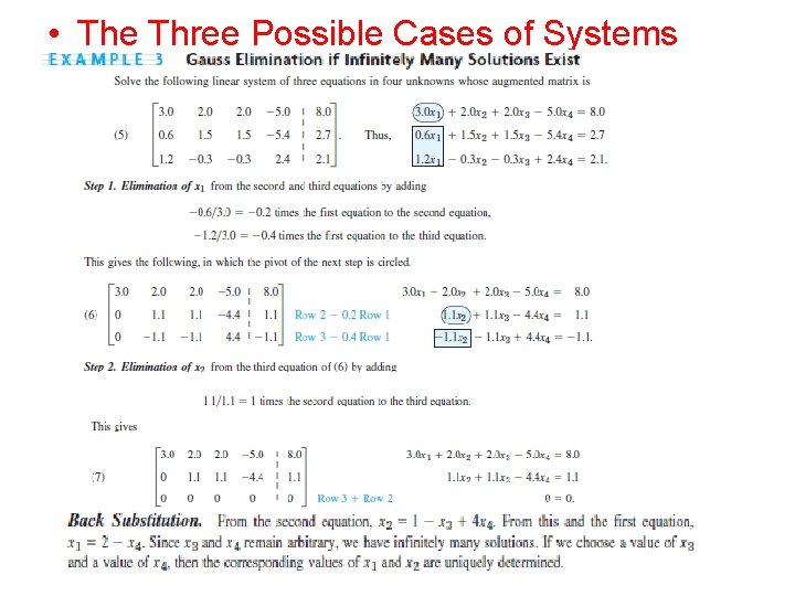  • The Three Possible Cases of Systems 