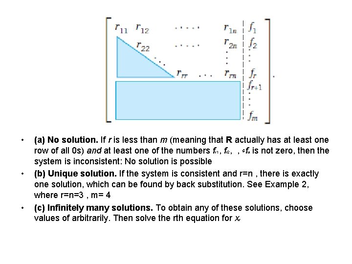  • • • (a) No solution. If r is less than m (meaning