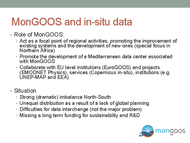 Mongos Router MONGOOS NETWORK Enrique Alvarez Puertos del Estado Giovanni