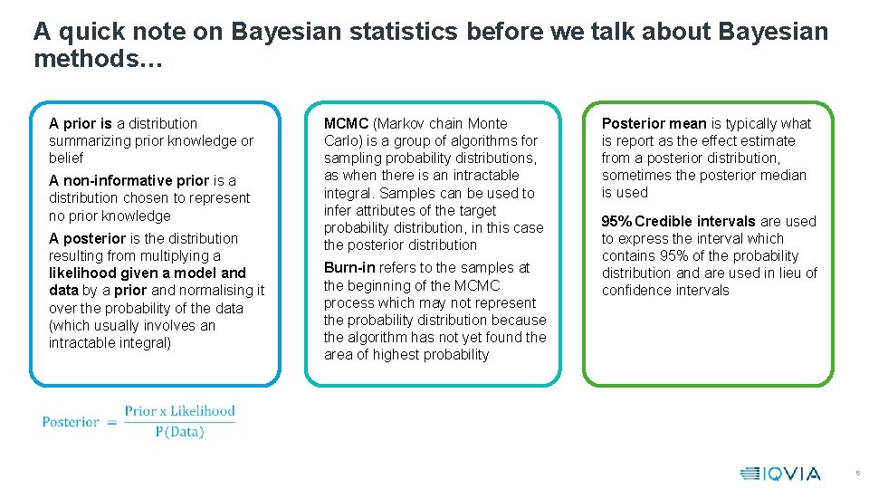 A quick note on Bayesian statistics before we talk about Bayesian methods… A prior