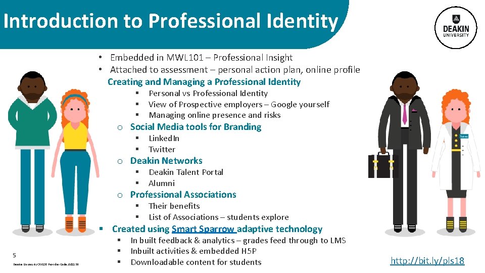 Introduction to Professional Identity • Embedded in MWL 101 – Professional Insight • Attached