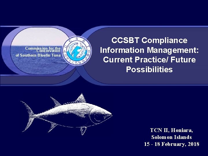 Commission for the Conservation of Southern Bluefin Tuna CCSBT Compliance Information Management: Current Practice/