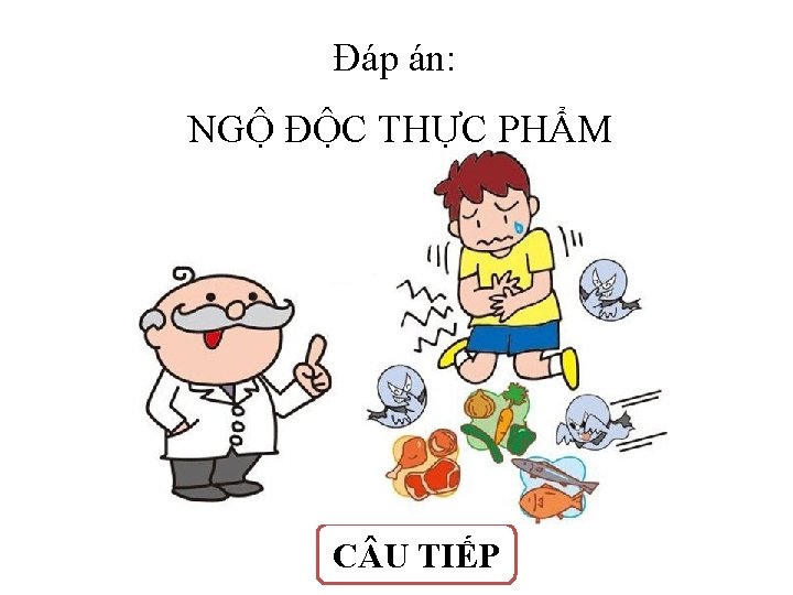 Đáp án: NGỘ ĐỘC THỰC PHẨM C U TIẾP 