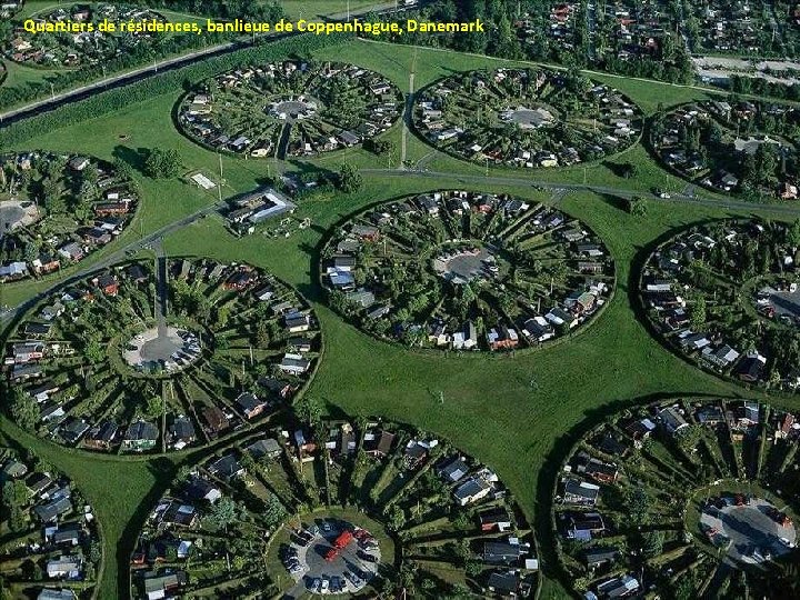 Quartiers de résidences, banlieue de Coppenhague, Danemark 