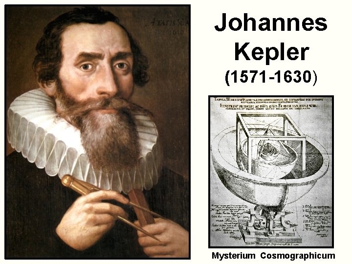 Johannes Kepler (1571 -1630) Mysterium Cosmographicum 